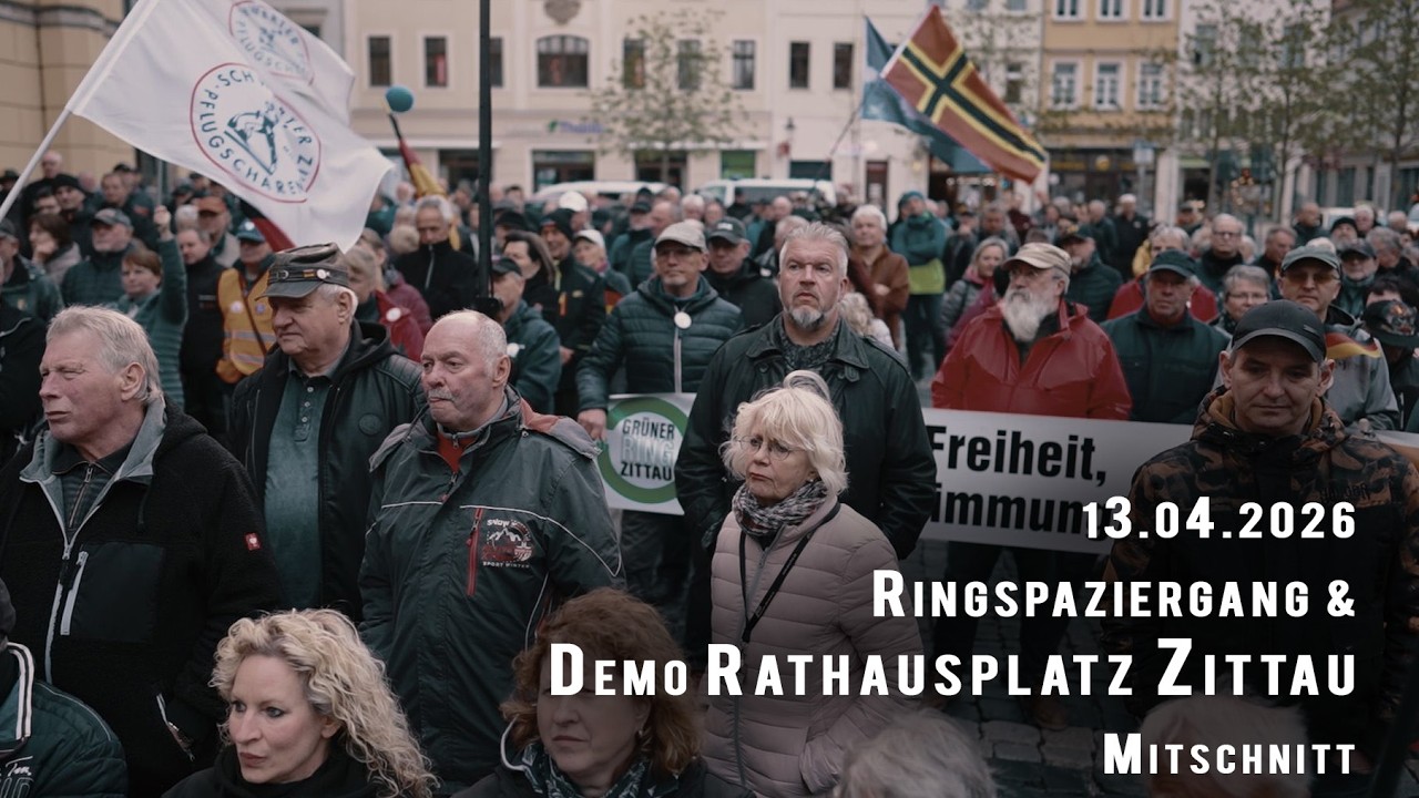 Spaziergang und Montagsdemo 13.04.2026 in Zittau