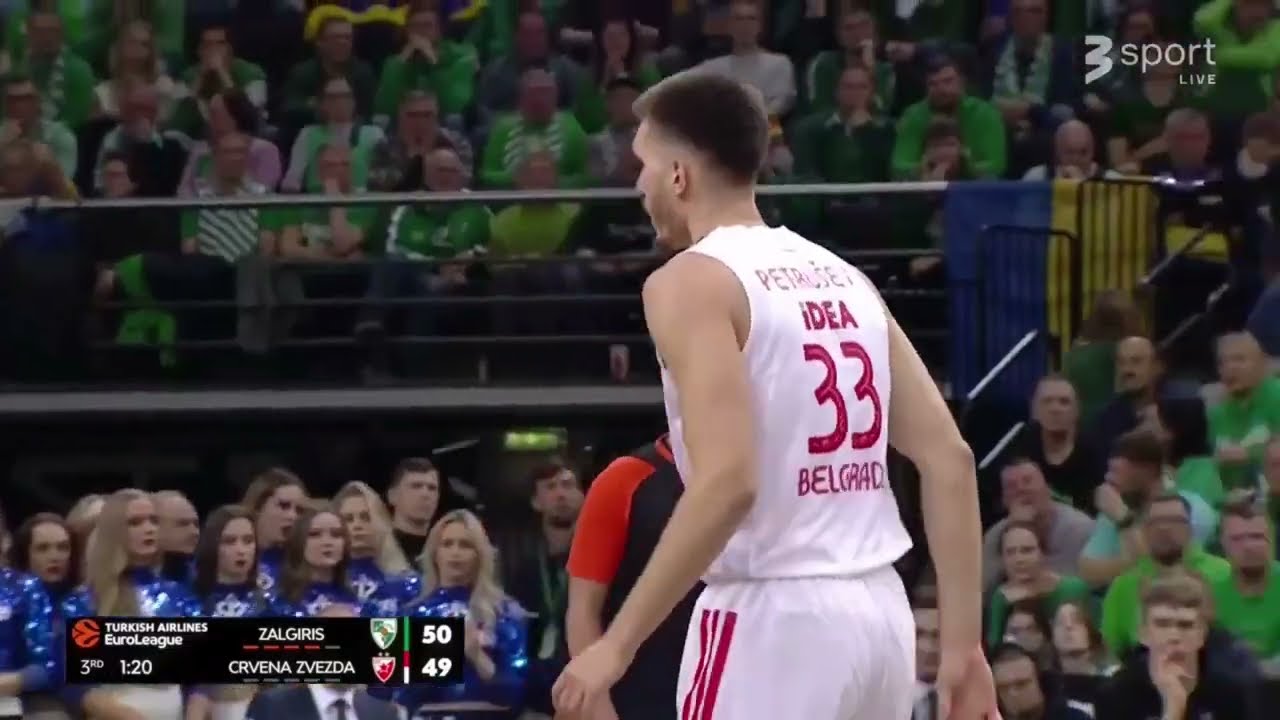 FILIP PETRUSEV( BORN : 2000). ROUND 20-26  IN EUROLEAGUE . TEAM : CRVENA ZVEZDA .
