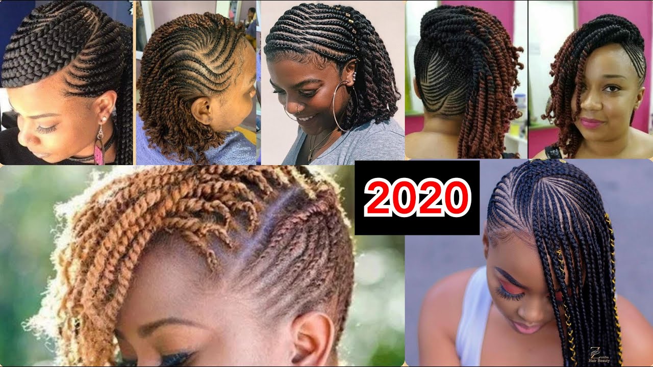 Trendy and Beautiful Side Cornrow Braids and Side Flat Twists You Need To Try | #2020Hairstyles #101