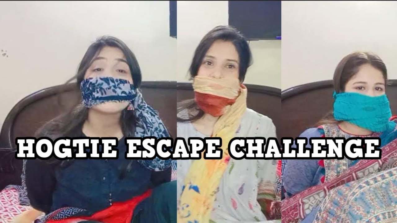 Hogtie escape Challenge😂 ft. Maha Khan aka MK ❤️ | Rabia And Ayesha