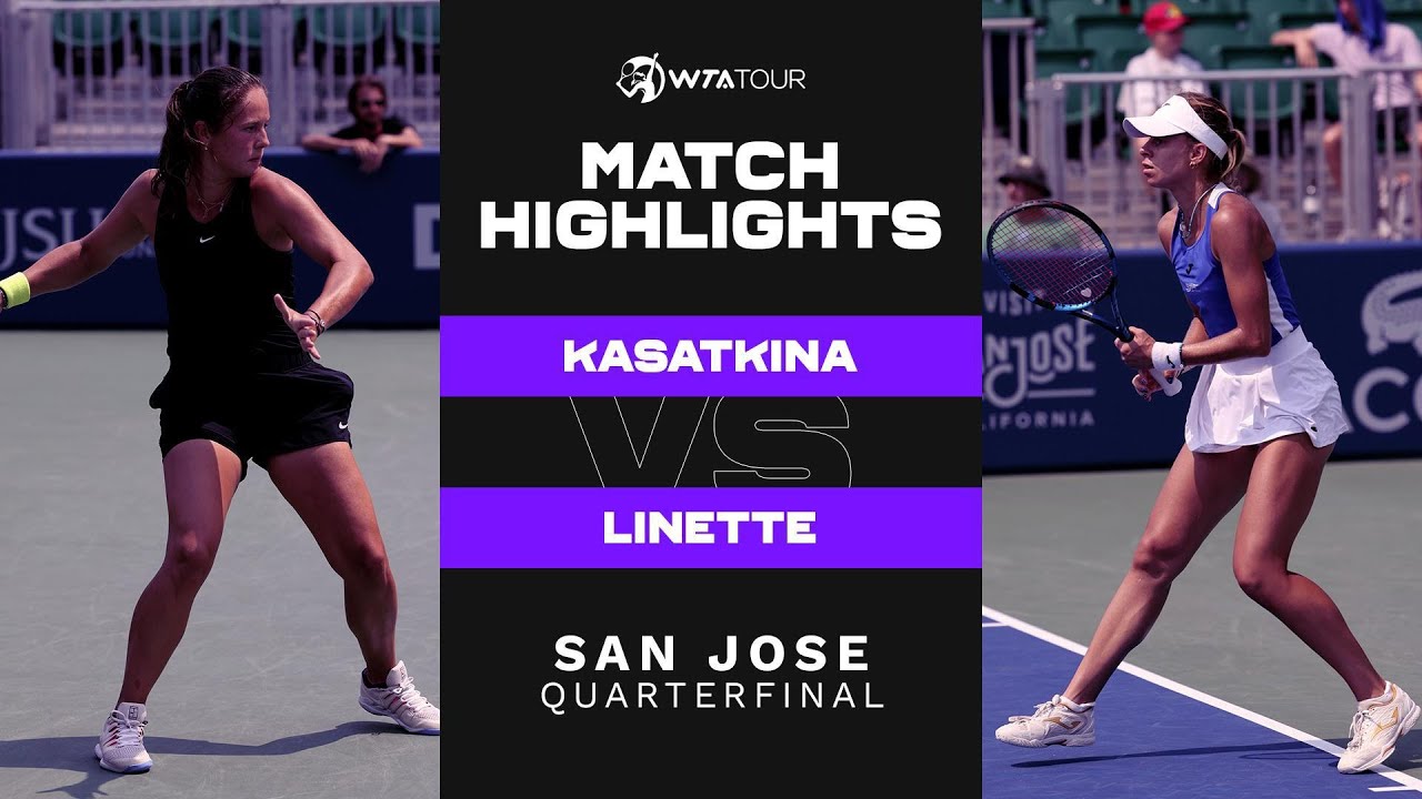 Daria Kasatkina vs. Magda Linette | 2021 San Jose Quarterfinal | WTA Match Highlights