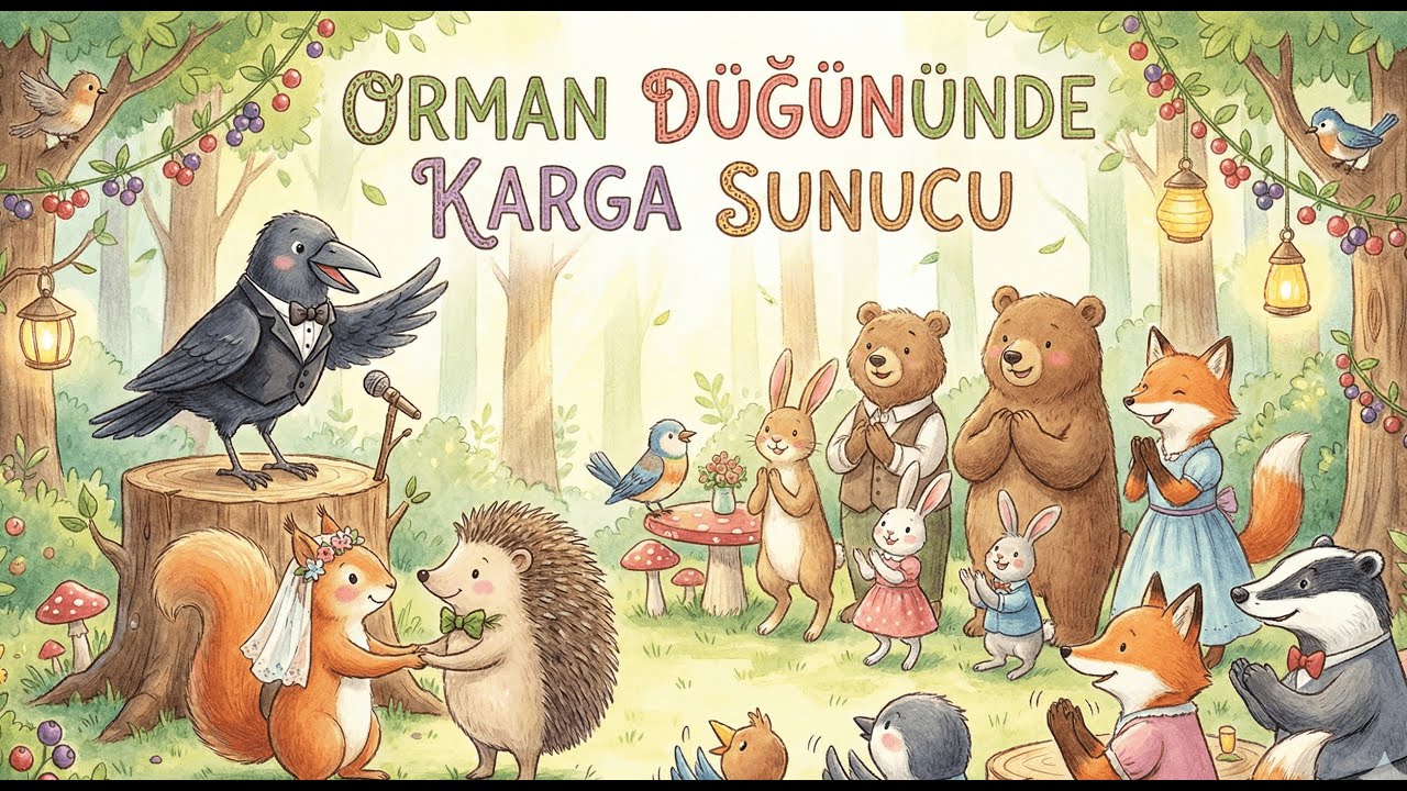 Çocuk Masalları - Orman Düğününde Karga Sunucu - 80