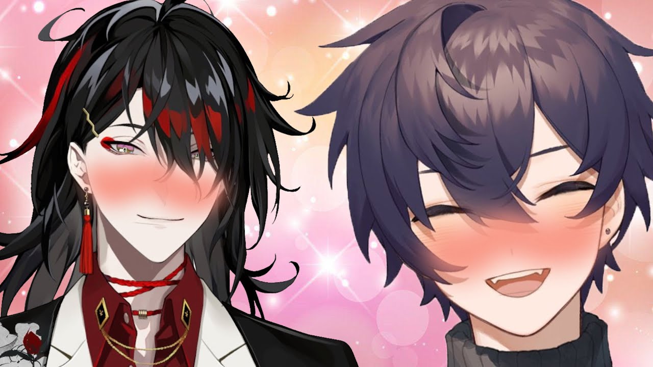 Shoto and Vox kissing and being sweet to each other