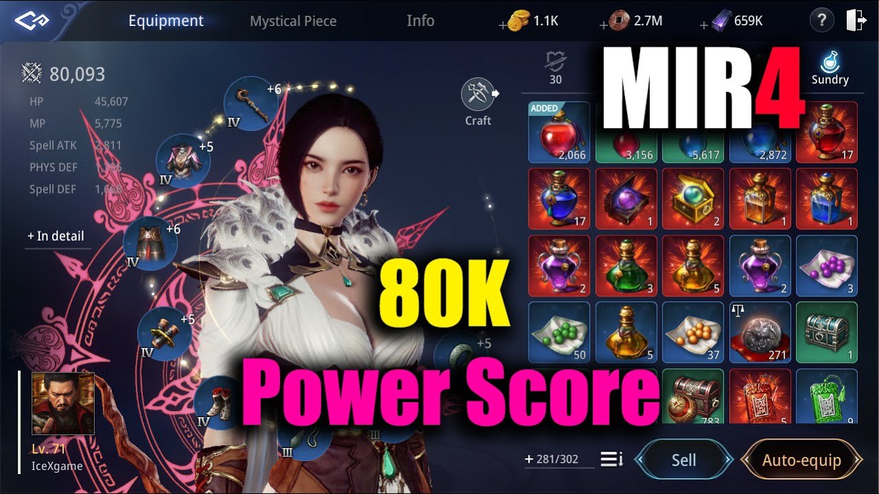 MIR4 80K Power Score