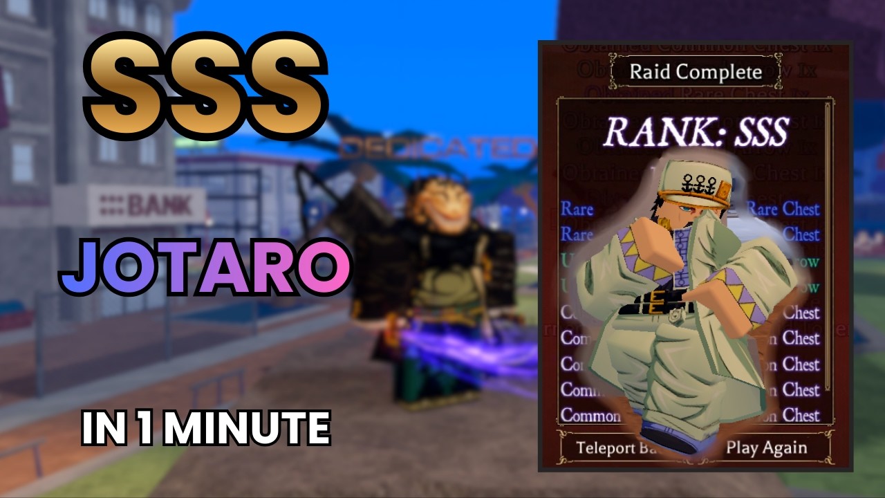 SSS Jotaro In 1 Minute With Anubis! (Bizarre Lineage)