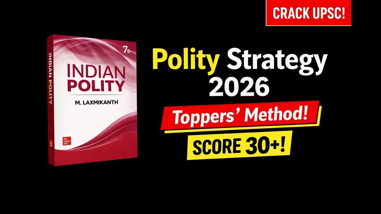 Best strategy for Polity UPSC | How to Study Laxmikant for UPSC Prelims 2026 (Score 30+)