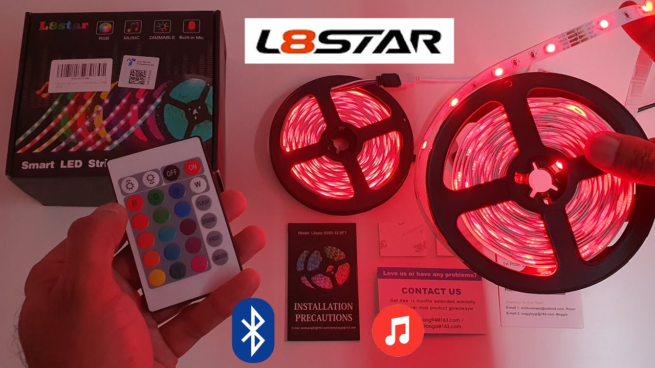 L8STAR RGB LED Strip Light 10M Unboxing and Setup