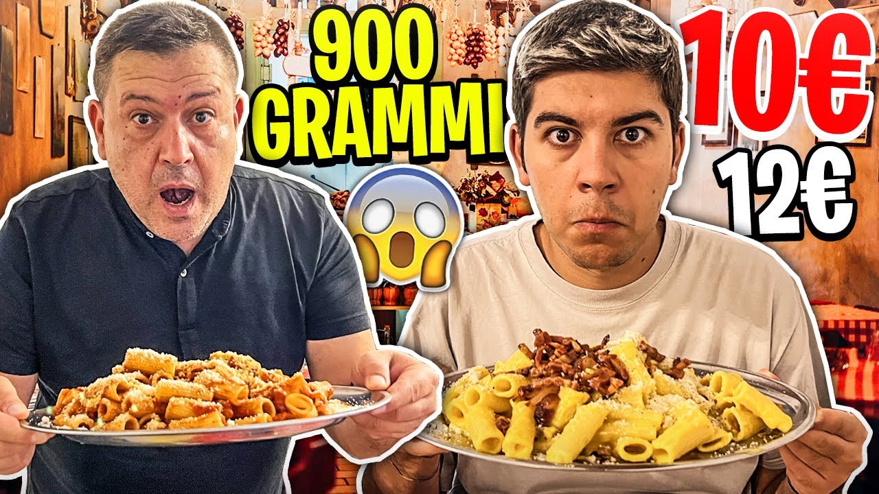 Come si mangia nella TRATTORIA dalle PORZIONI GIGANTI? Impressionante...