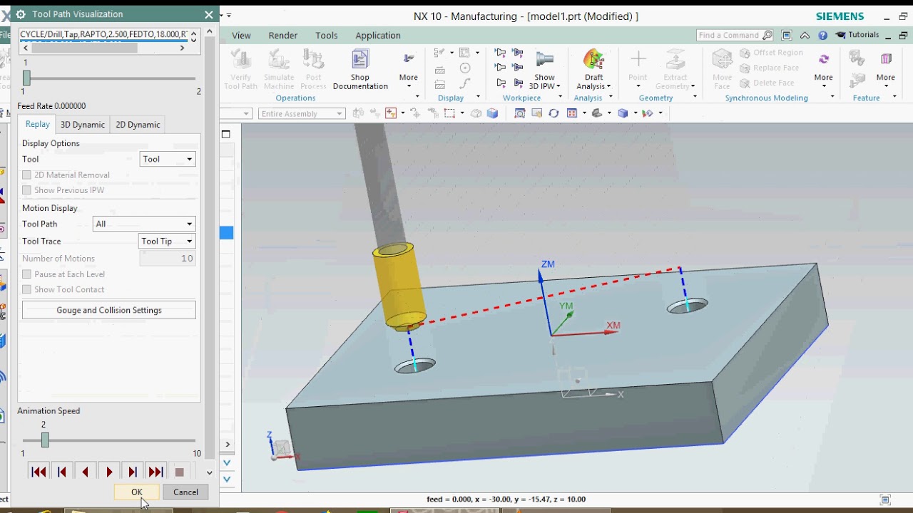 tapping using nx cam