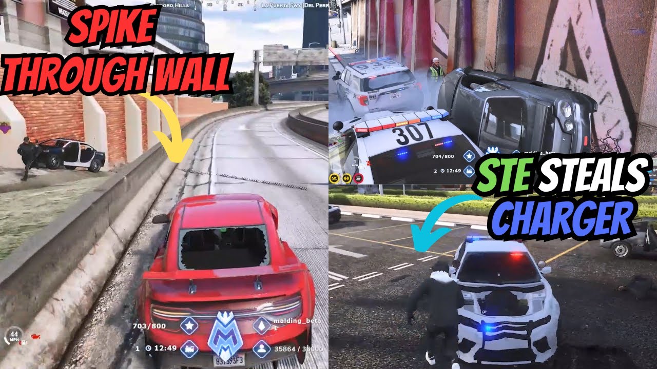 Matt Gets Spiked Through A WALL &  Him & Ste Get in A CRAZY CHASE During A Boost | MANDEM NOPIXEL