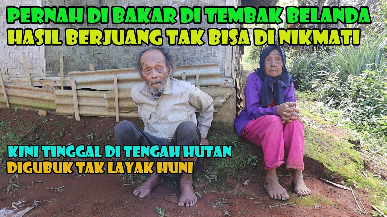 MIRIS...Pejuang Bangsa Ini..Hidup Sebatang Kara Di Hutan Karena Kemiskinan. Mari Kita Bantu...