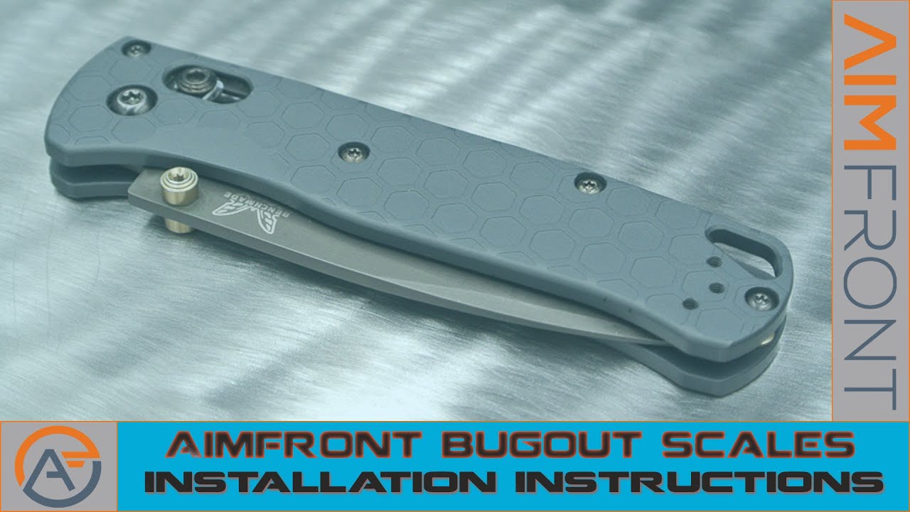 Aimfront Scales - Installation Instructions for the Benchmade Bugout