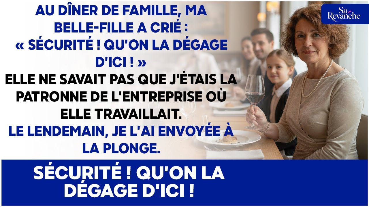 « Sécurité ! Qu’on la vire ! » Elle m’humilie… le lendemain, je l’envoie à la plonge