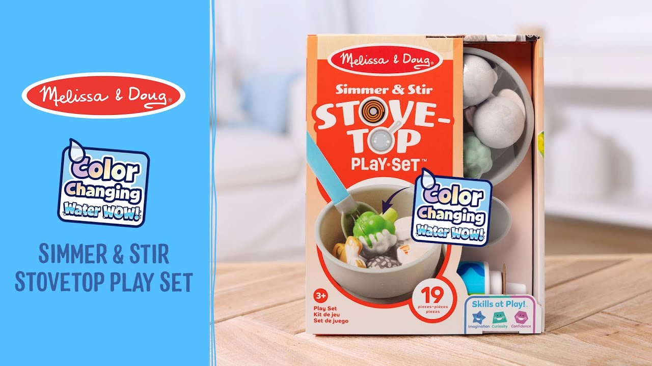 Melissa & Doug Simmer & Stir Stovetop Play Set with Color Changing Water WOW!