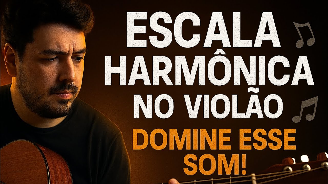 É assim que estuda a escala menor harmônica.