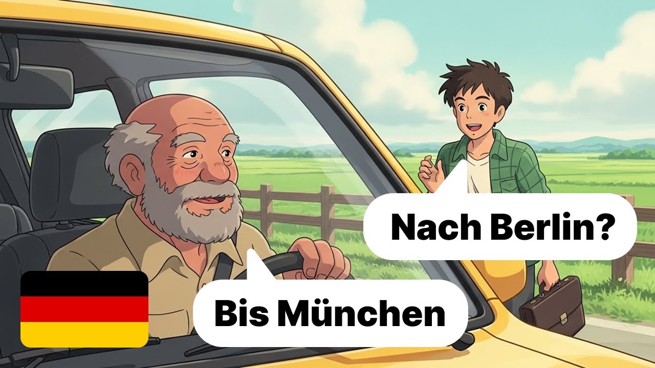 Learn German through dialogues (A1-A2) | 10 dialogues for on the road