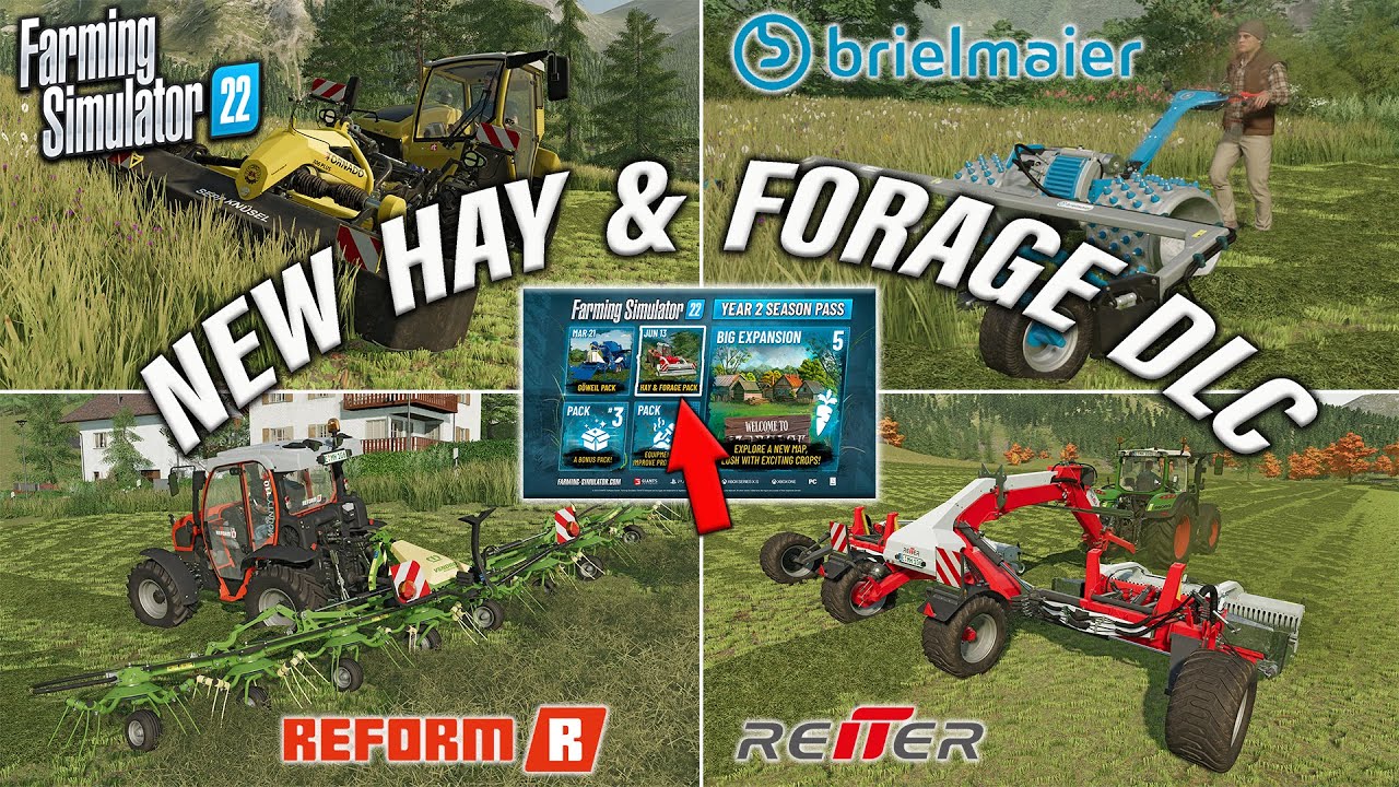 FS22 | HAY & FORAGE DLC (PACK 2) | Yr 2 Season Pass | Farming Simulator 22 | INFO SHARING PS5.