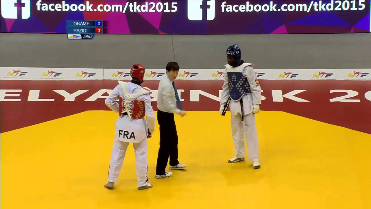 Mondiaux de taekwondo - Anthony Obame vs Yazidi (+87kg)