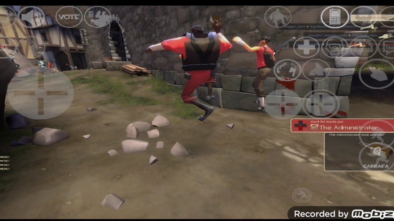 playing tf2legacy on mobile (degroot keep gameplay)