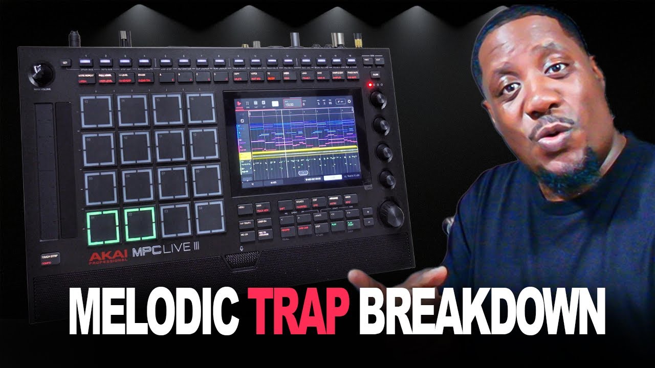 MPC Live 3 Melodic Trap Beat Tutorial Start to Finish Breakdown