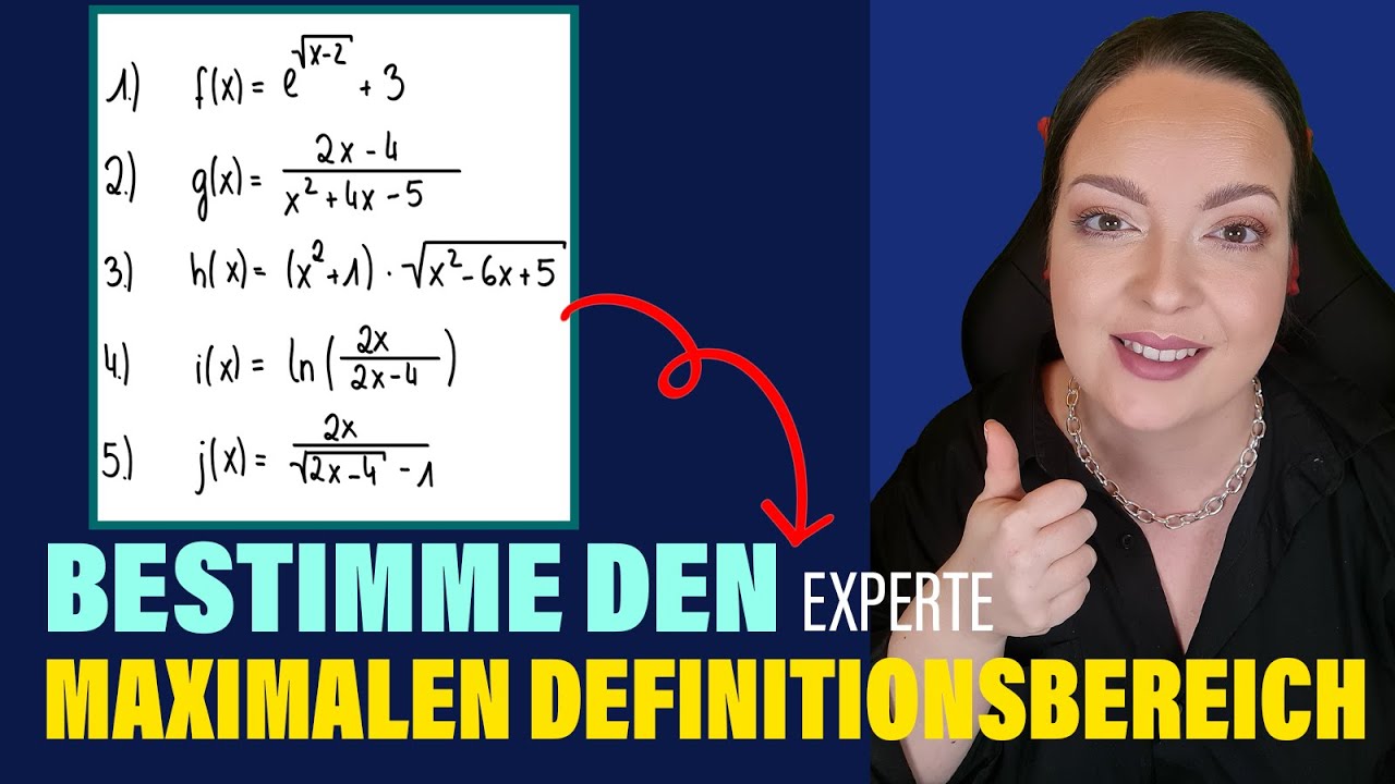 MATHE ABI: Maximaler Definitionsbereich (Experte) | ABI 23