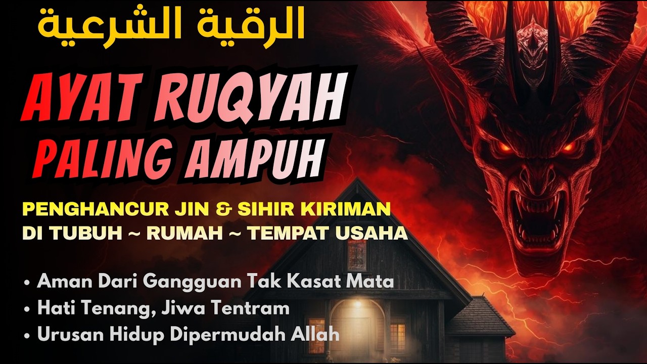 POWERFUL RUQYAH ‼️ RUQYAH RUMAH PENGUSIR JIN, SETAN & SIHIR DI RUMAH & TUBUH - PENENANG HATI FIKIRAN