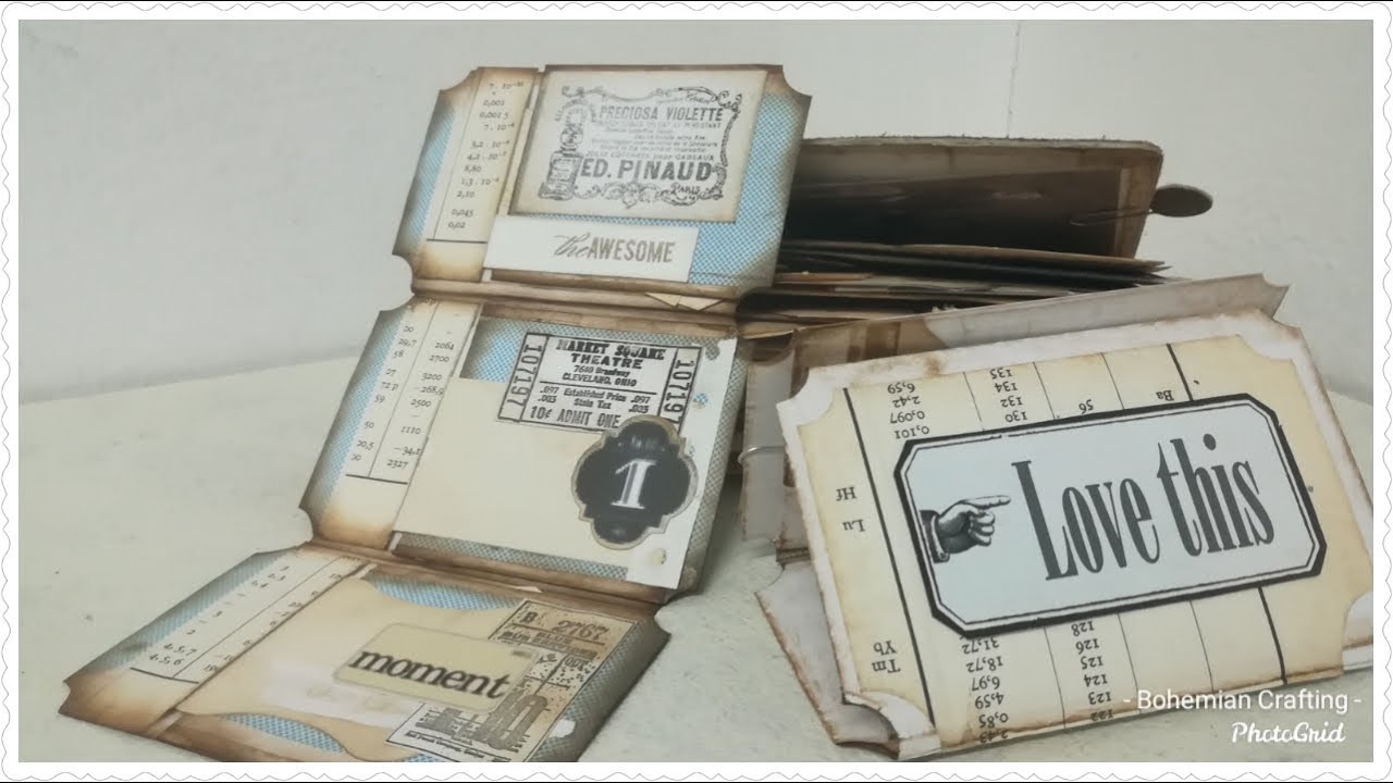 Envelope Craft--Ticket notes and pockets Tutorial