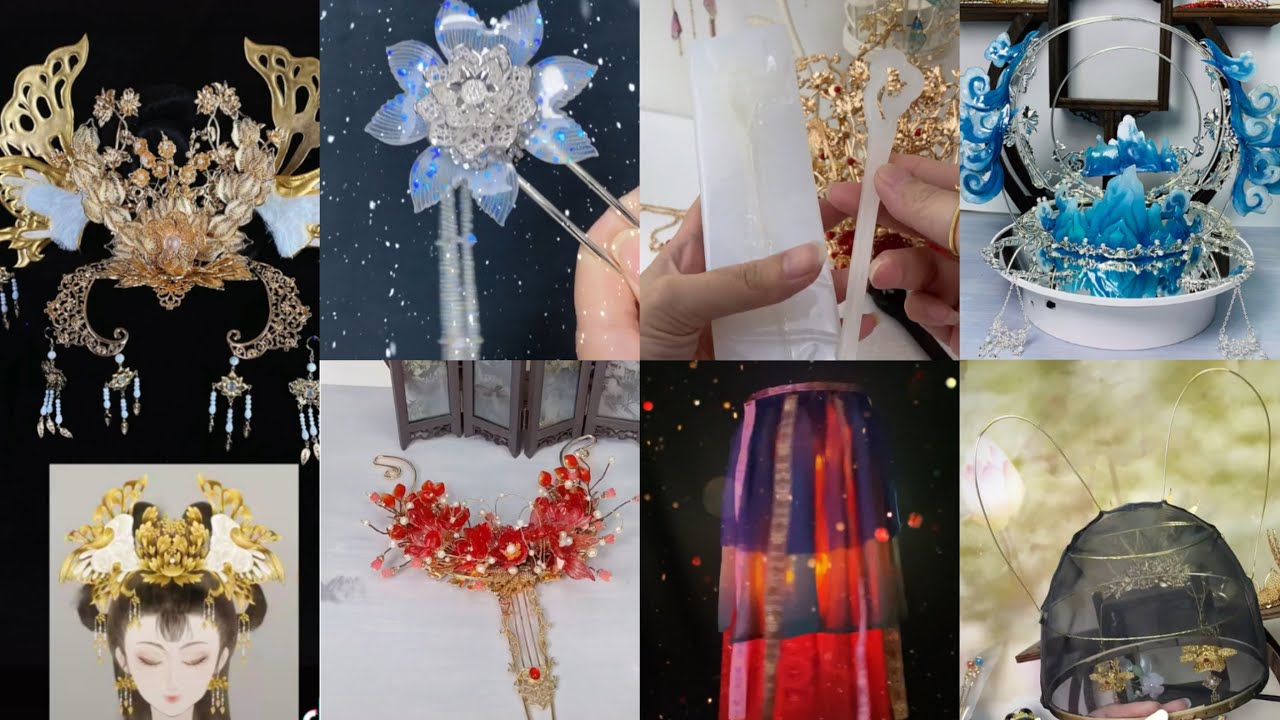 Quá trình làm trang sức cổ trang trâm cài Trung Quốc| Making Chinese ancient jewelry- Nhã Di Các