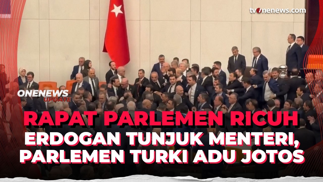 Gegara Menteri Baru Erdogan, Parlemen Turki Ricuh & Adu Jotos | OneNews Update