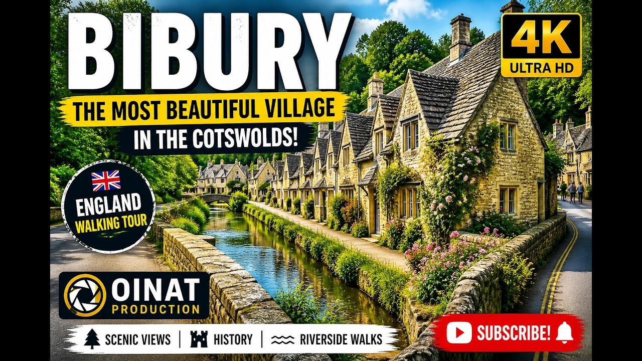 🌿✨ Exploring BIBURY - The Most Beautiful Village in The Cotswolds! 🇬🇧🏞️ | Subscribe! 🔔❤️