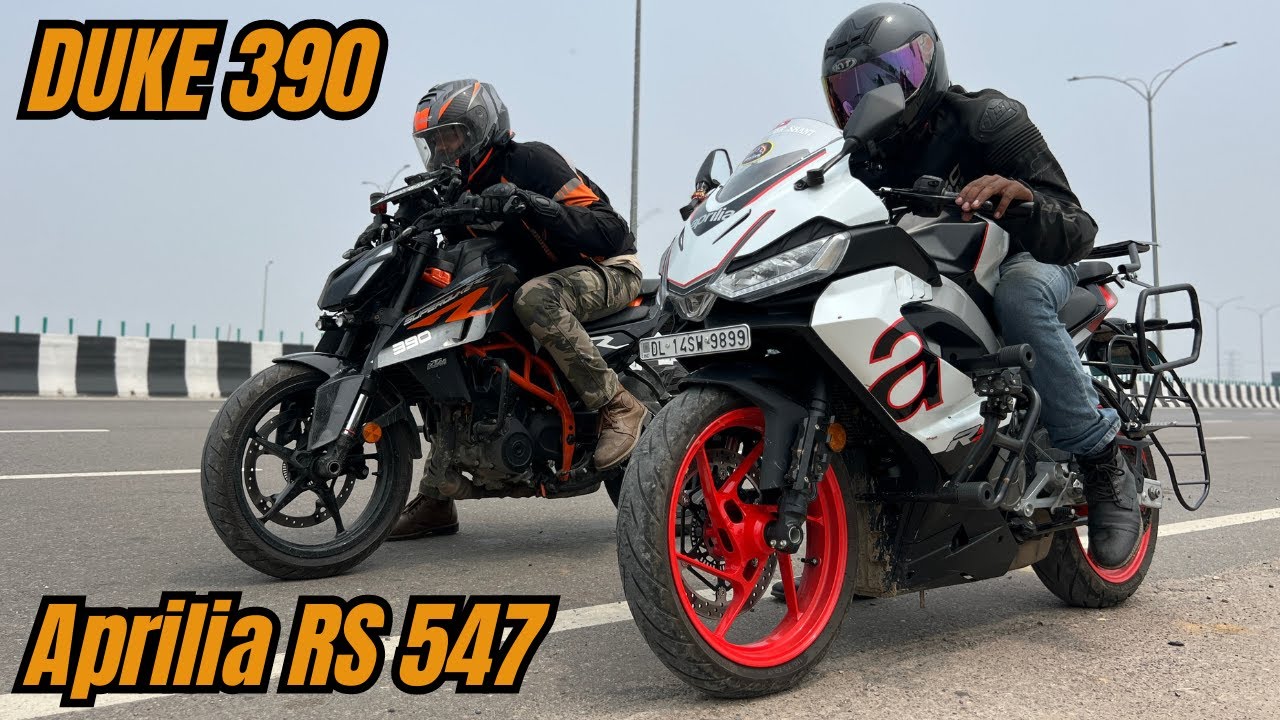 Aprilia RS 457 vs Duke 390 Drag Race