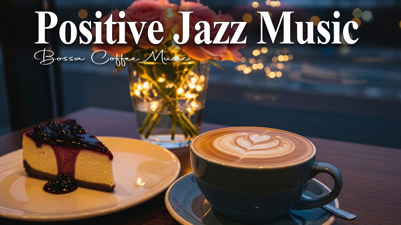 Positive Jazz Music☕ Soft Bossa Nova Instrumental for Cozy Evenings & Valentine Vibes