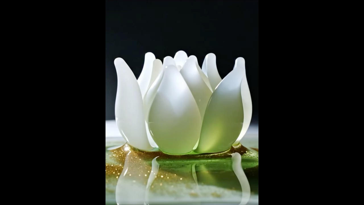 AI ASMR | Blooming Glass  Lotus - Relaxing and Satisfying Whispers For Tingles | 