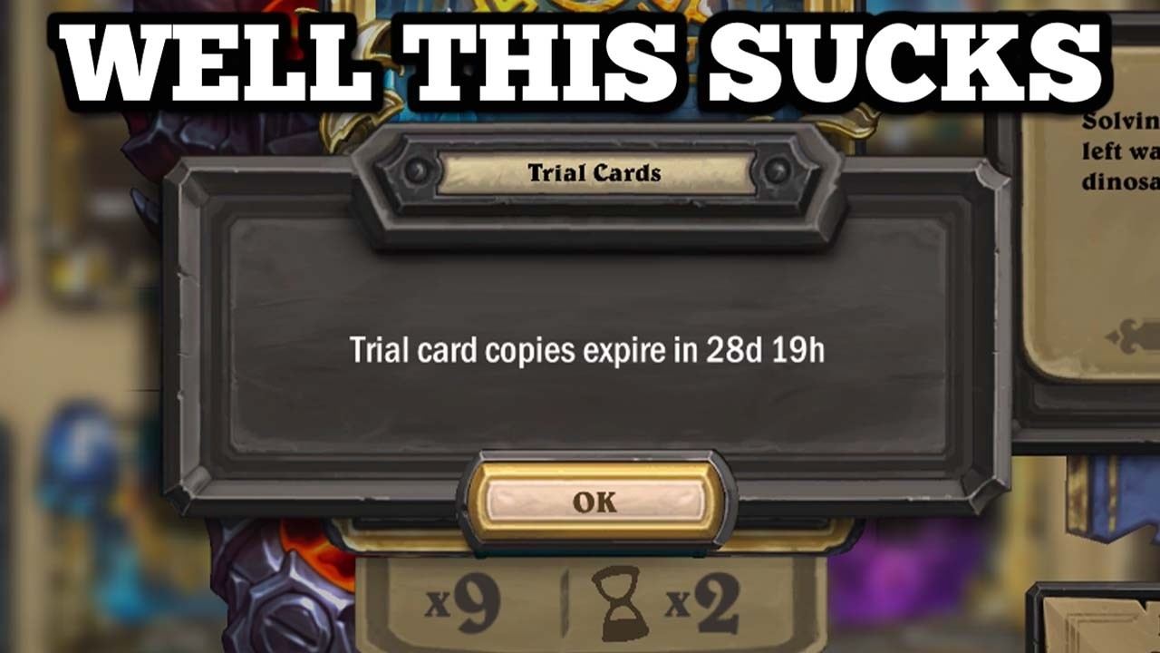This sucks for Hearthstone players