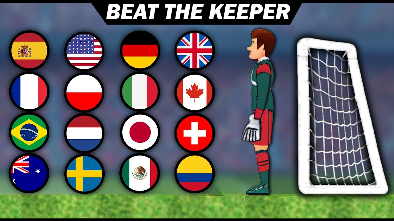 BEAT THE KEEPER | Marble Soccer Race Tournament