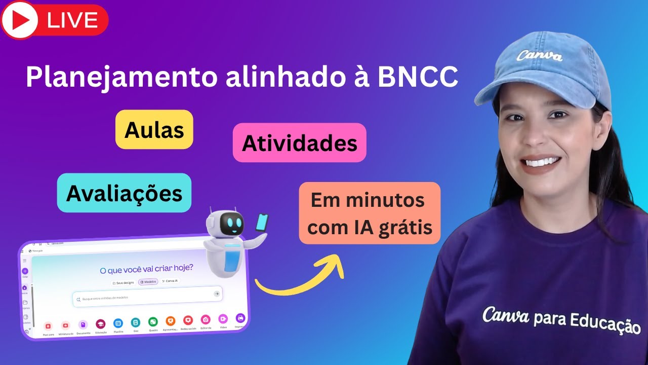 Planejamento completo alinhado à BNCC em minutos com Canva para Educação