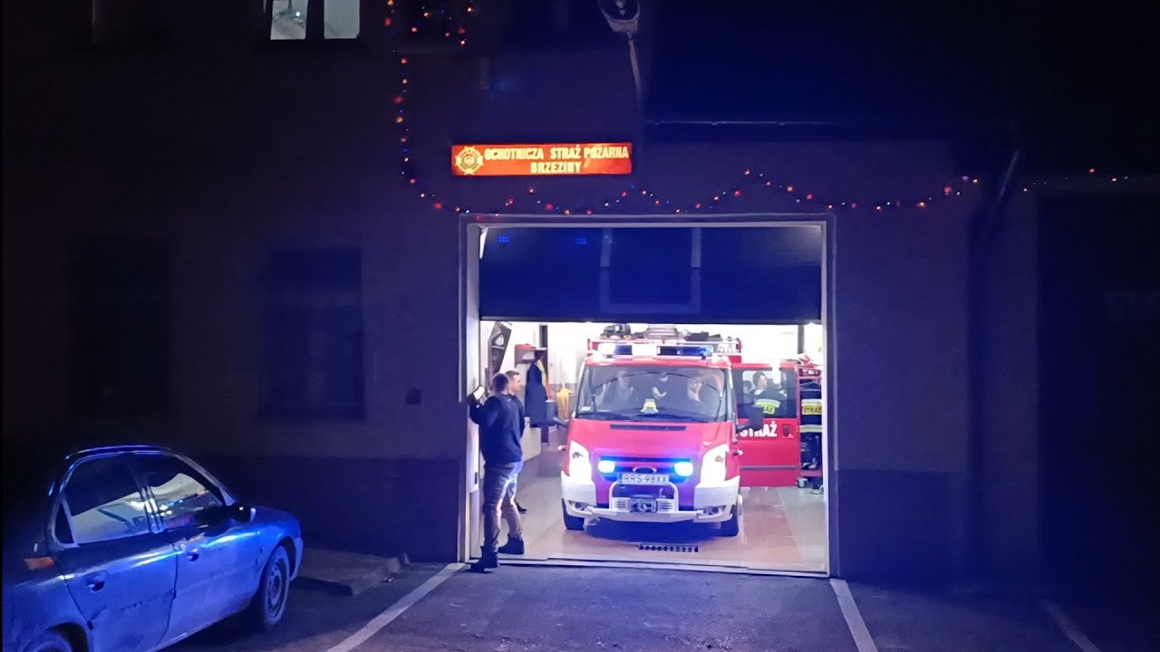 alarmowanie oraz wyjazd alarmowy OSP KSRG Brzeziny do akcji!