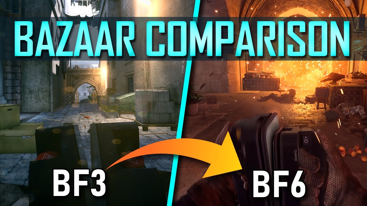 Сравнение новой карты &laquo;Каирский базар&raquo; в Battlefield 6