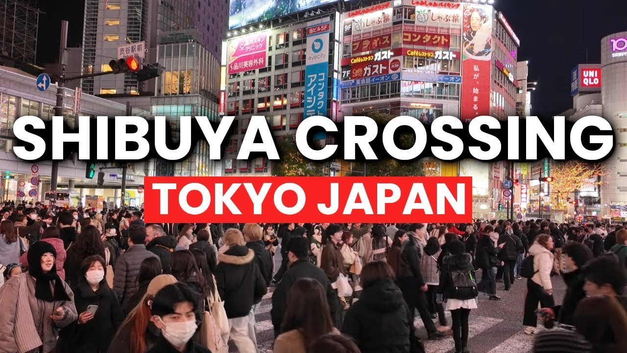 CRAZY Shibuya Crossing Day and Night! (Shibuya Scramble Crossing 渋谷スクランブル交差点) 🇯🇵