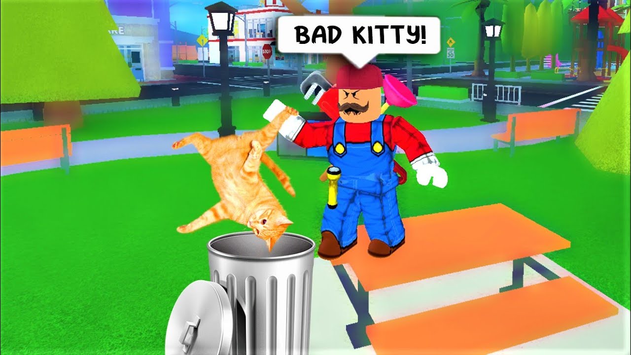 Mario And Luigi Adopt A Cat 🐱 [Pet Party Roblox]