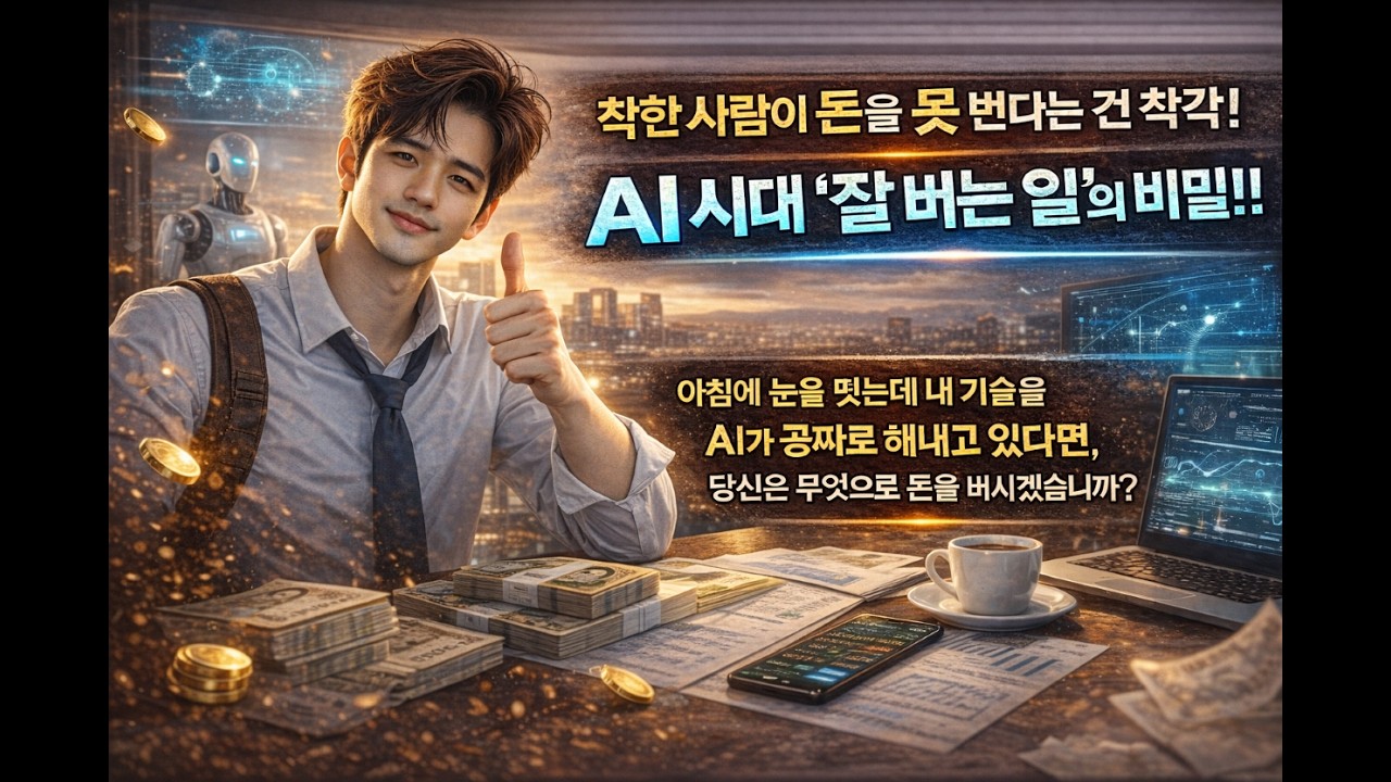 착한 사람이 돈을 못 번다는 건 착각!.  AI 시대 '잘 버는 일'의 비밀!!