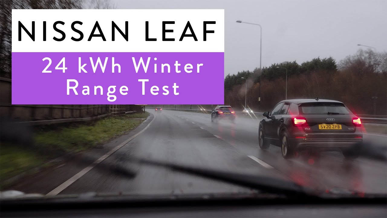 Запас хода Nissan Leaf 24 кВт/ч — зимний тест на Nissan Leaf 2015 года выпуска с пробегом 35 000 ...