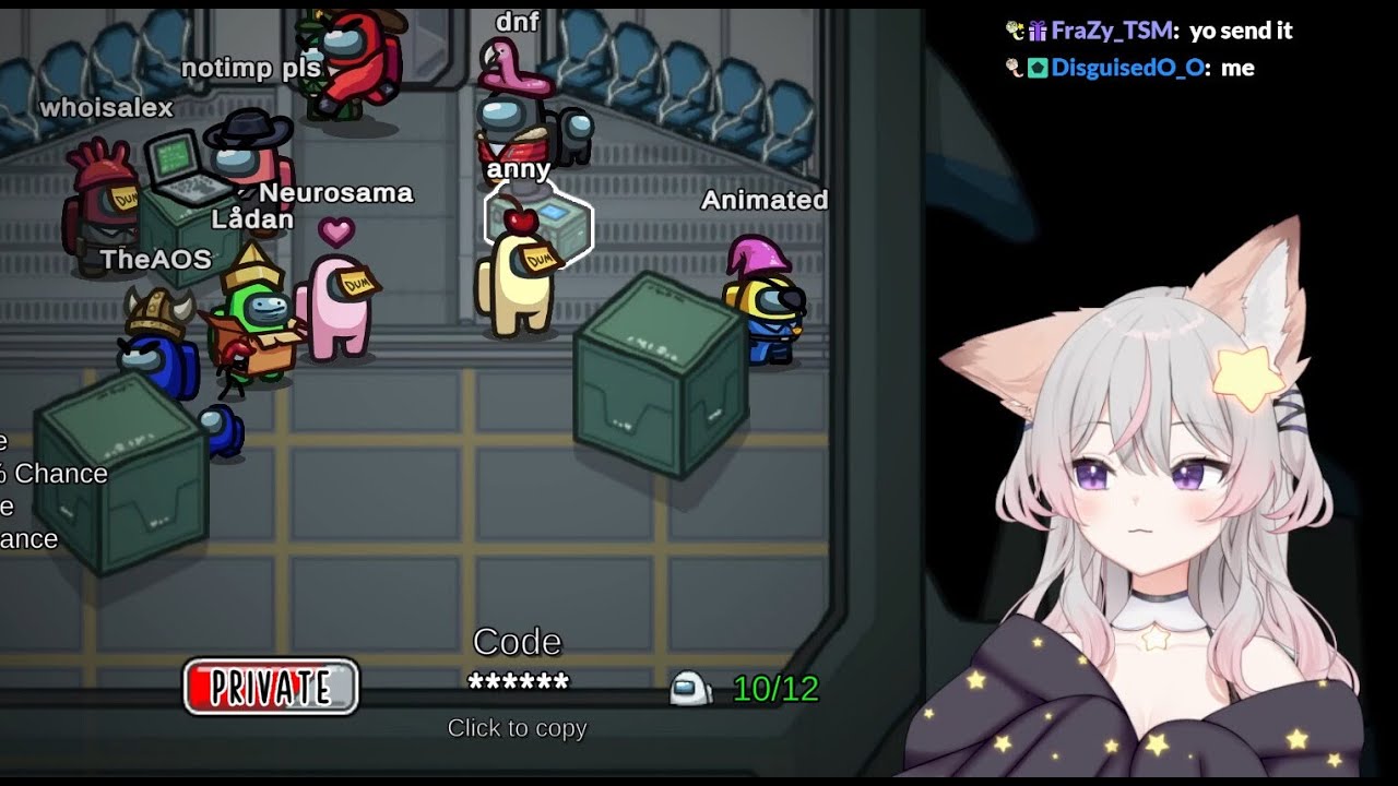 anny plays more among us with vedal and neurocord (subathon day 12)
