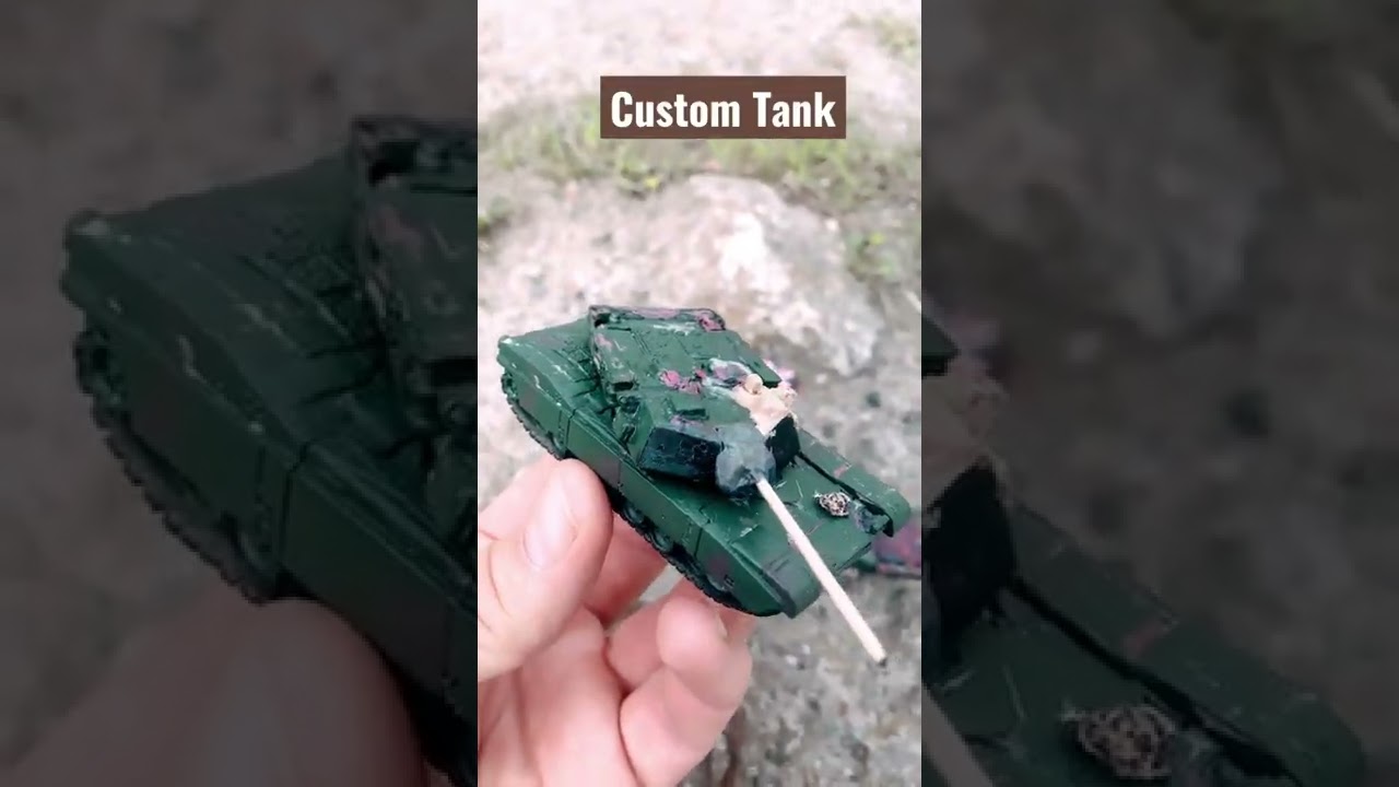 Custom Tank handmade #tank #carmodel