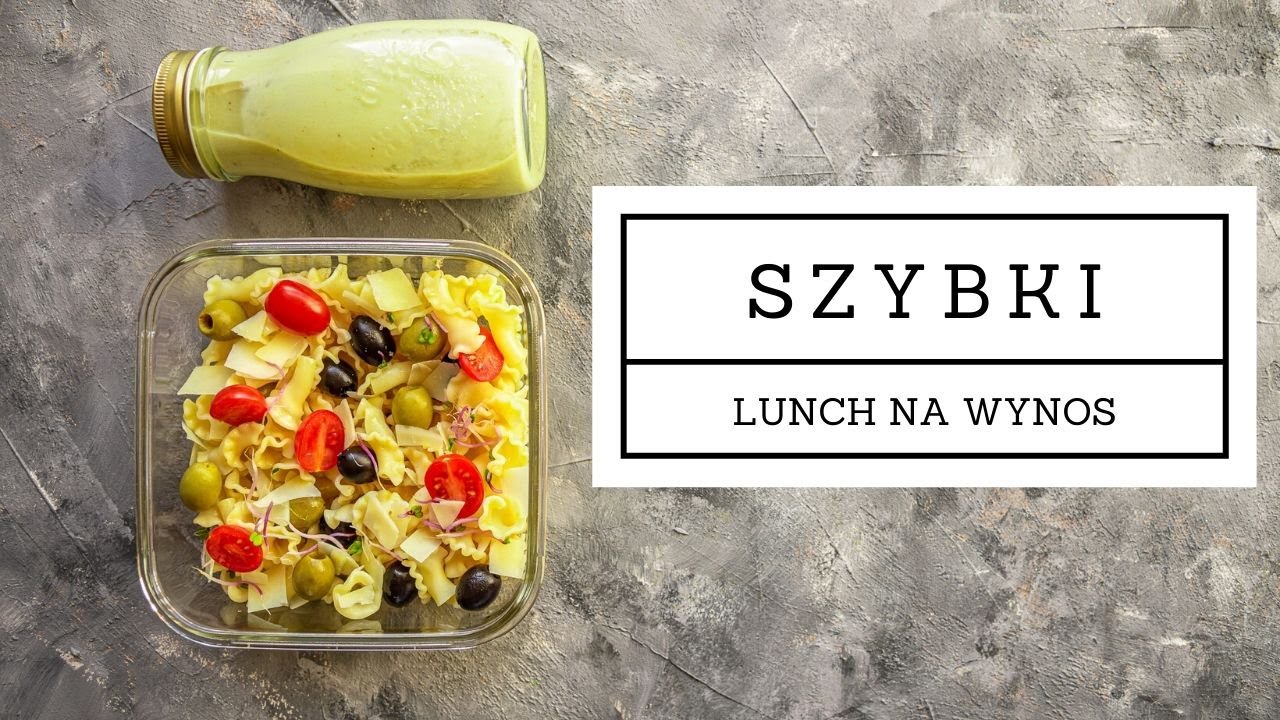Szybkie danie z makaronem i koktajl proteinowy