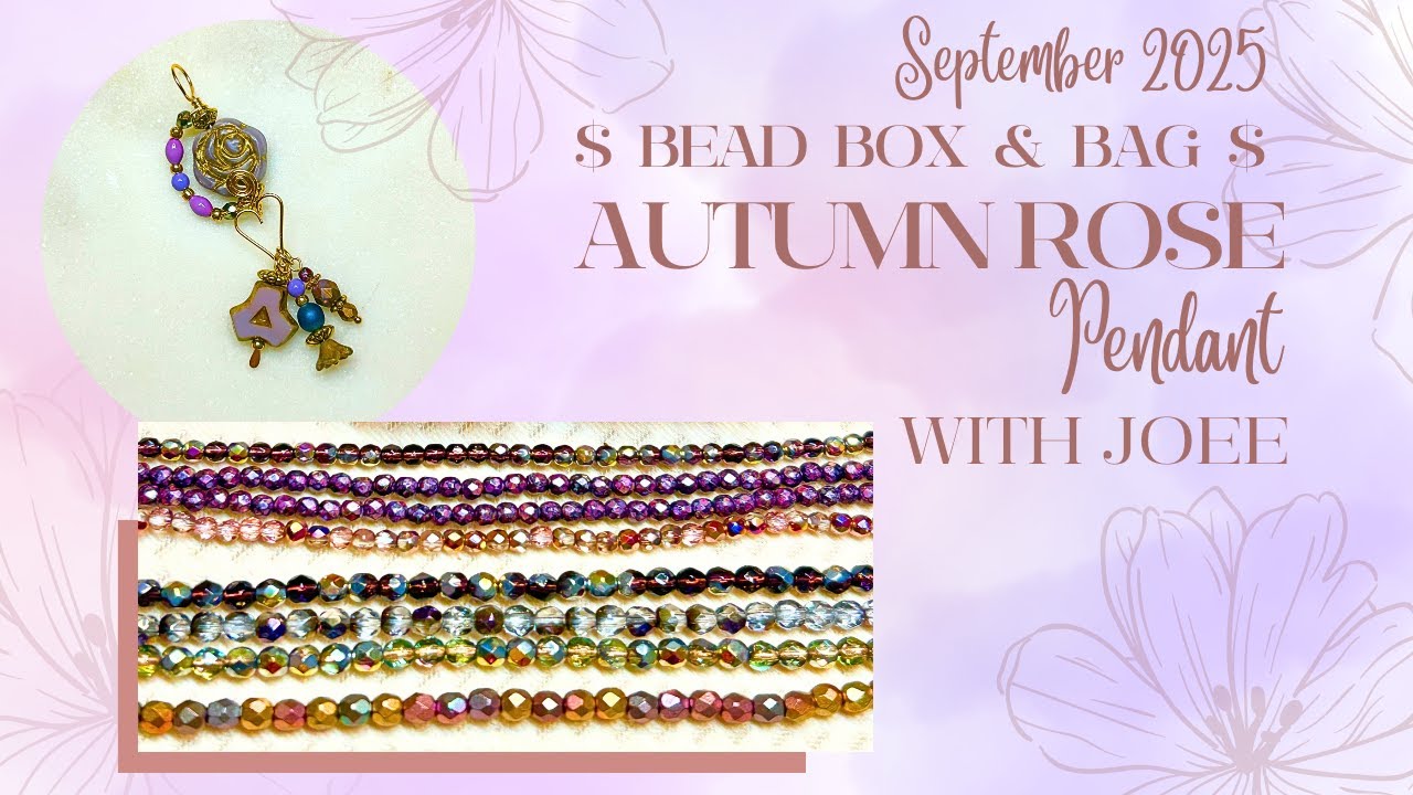 Autumn Rose Pendant With $ Bead Box September 2025