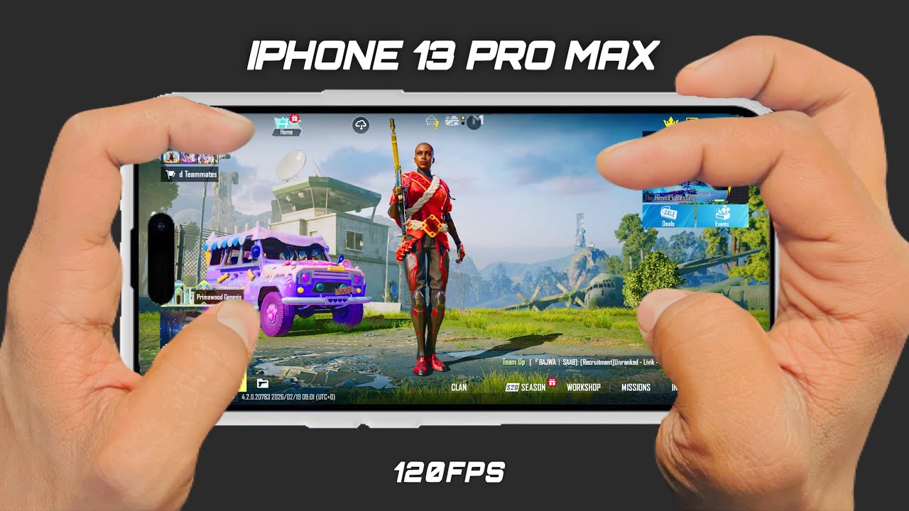 IPHONE 13 PRO MAX HANDCAM IN 2026🔥/ New 4.2 Update Livik Gameplay😍/Smooth+Extreme PUBG Gaming Test!