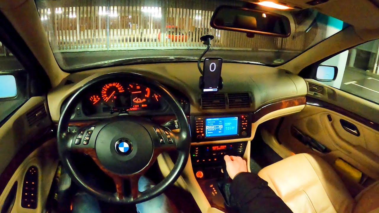 2003 BMW 530D E39 193 PS  NIGHT POV DRIVE  TOP SPEED AUTOBAHN (60 FPS) (GPS)