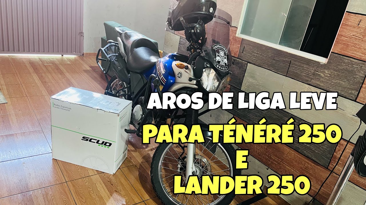 TÉNÉRÉ 250 COM AROS LIGA LEVE SCUD