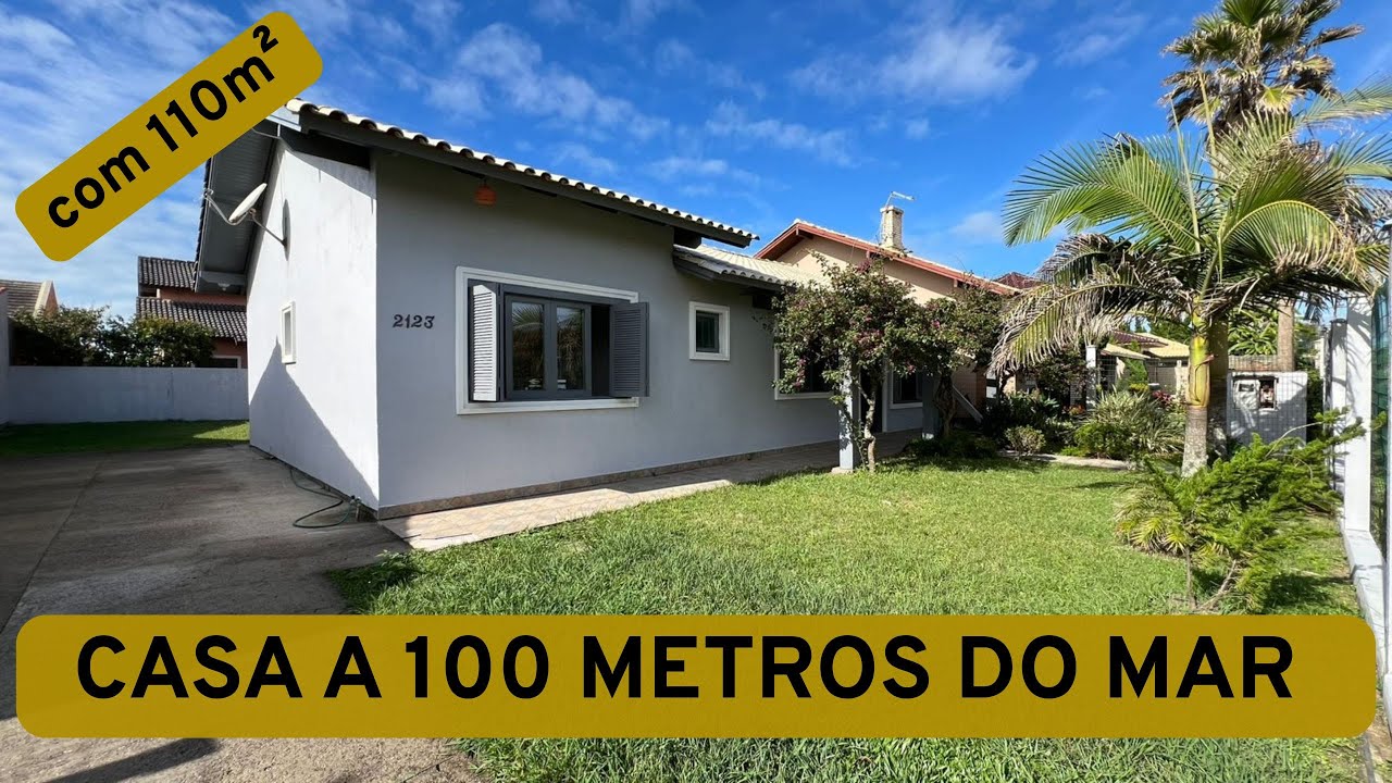 CASA A 100 METROS DO MAR, IMOBILIÁRIA FR - TRAMANDAÍ/RS